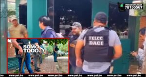 Fuerte Resguardo Policial En La Felcc Tras La Captura De Un Miembro Del